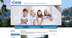 Desktop Screenshot of marburger-bauverein.de